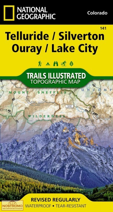 TELLURIDE - SILVERTON - OURAY - LAKE CITY | National Geographic hiking map