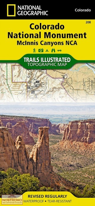 COLORADO NATIONAL MONUMENT | National Geographic hiking map