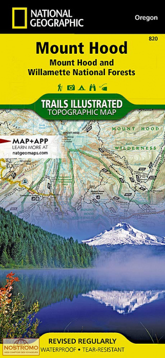 MOUNT HOOD | carte de randonnée National Geographic