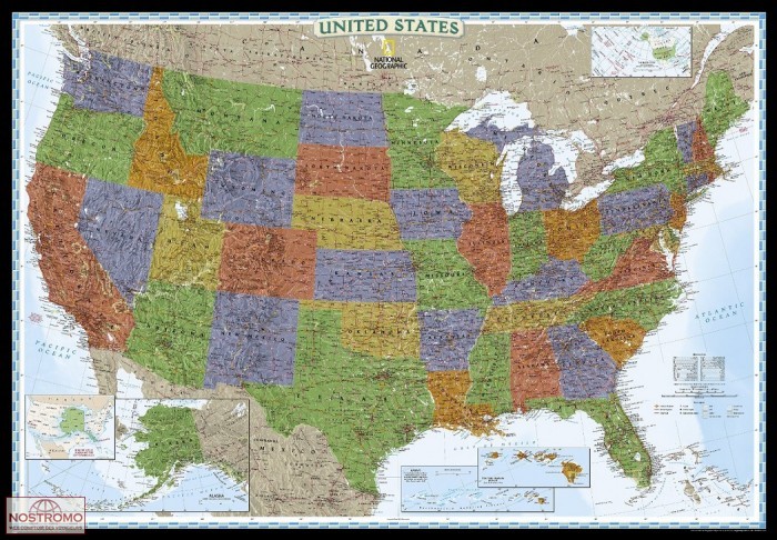 THE UNITED STATES DECORATOR | National Geographic wall map