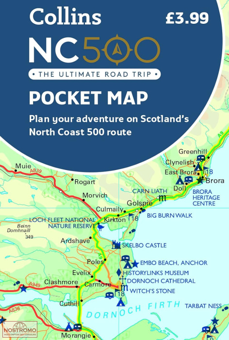 NORTH COAST 500 | carte touristique Collins