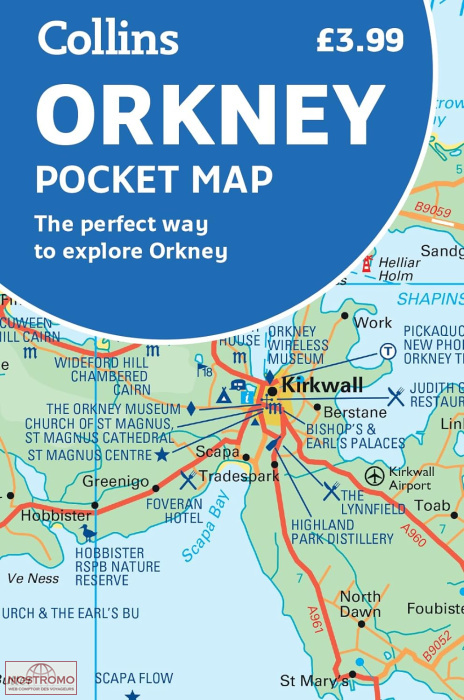ORKNEY | carte touristique Collins