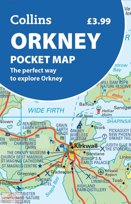 ORKNEY | carte touristique Collins