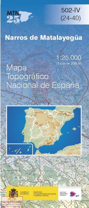 502-4 NARROS DE MATALAYEGUA | carte topographique CNIG