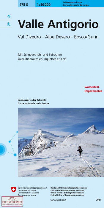 275S VALLE ANTIGORIO | Swisstopo winter sports map