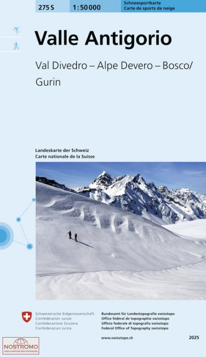 275S VALLE ANTIGORIO | Swisstopo winter sports map