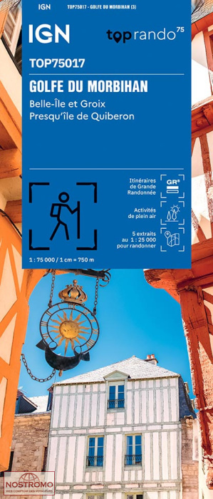 GOLFE DU MORBIHAN - BELLE-ÎLE ET GROIX 17 | IGN travel map