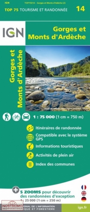 GORGES ET MONTS D'ARDÈCHE 14 | IGN travel map
