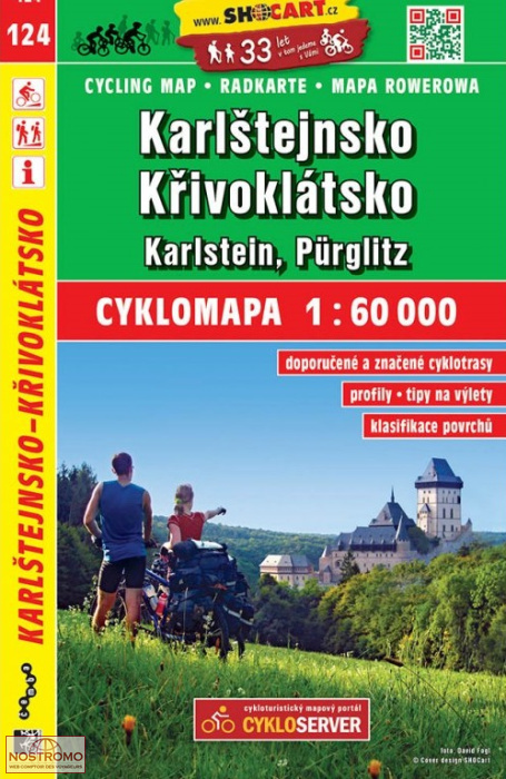 124 KARLŠTEJNSKO - KŘIVOKLÁTSKO | Shocart cycling map