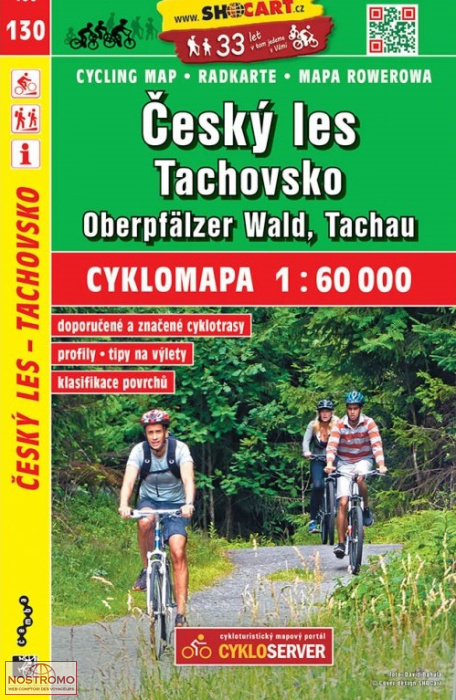130 ČESKÝ LES - TACHOVSKO | Shocart cycling map