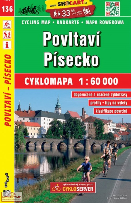 136 POVLTAVÍ - PÍSECKO | Shocart cycling map