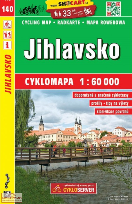 140 JIHLAVSKO | Shocart cycling map