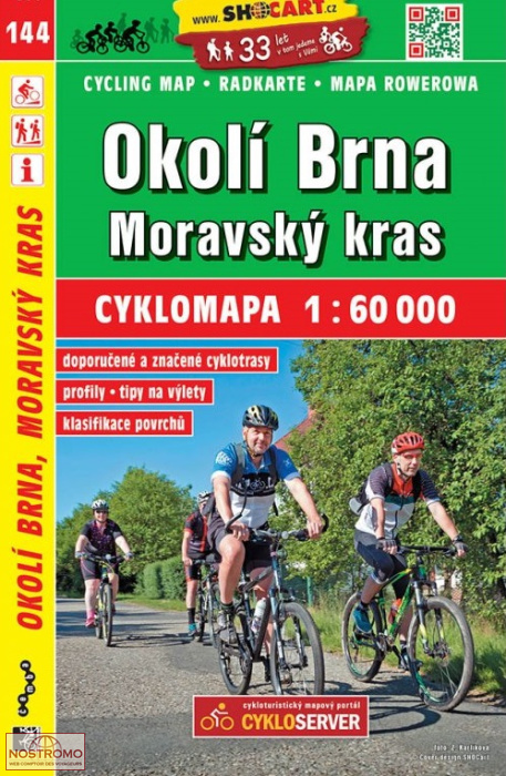 144 OKOLÍ BRNA - MORAVSKÝ KRAS | Shocart cycling map