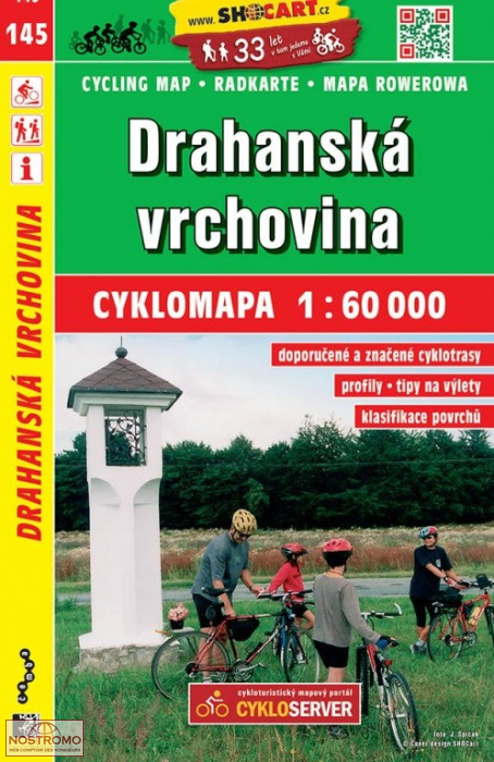 145 DRAHANSKÁ VRCHOVINA | Shocart cycling map