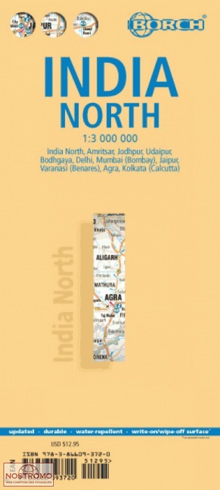 INDIA NORTH | Borch travel map