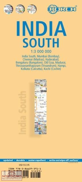 INDIA SOUTH | Borch travel map