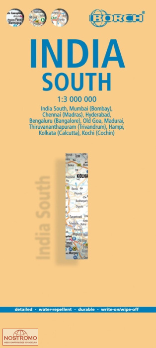 INDE SUD | carte touristique Borch
