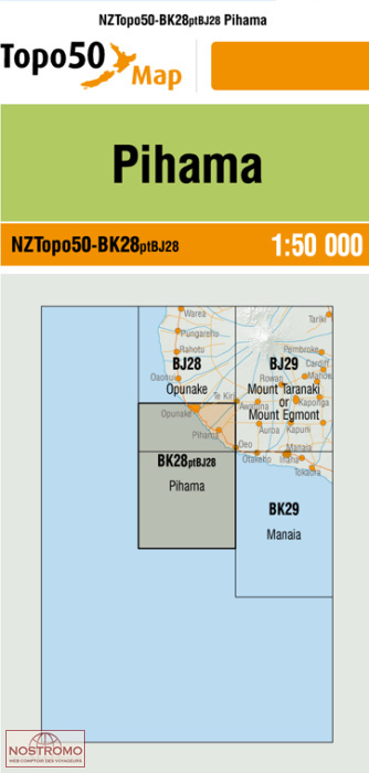 BK28PTBJ28 PIHAMA | carte topographique LINZ