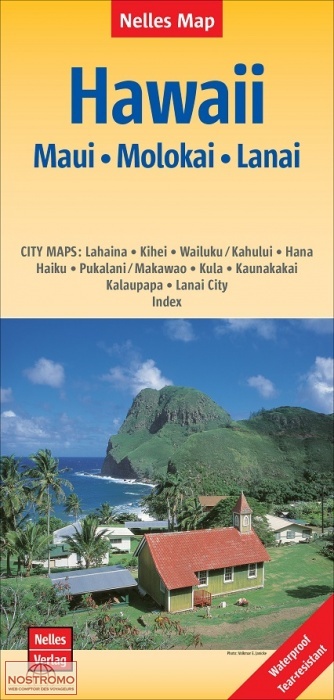 HAWAII - MAUI-MOLOKAI-LAUAI | Nelles travel map