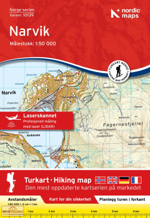 10139 NARVIK | carte topographique Nordic Maps