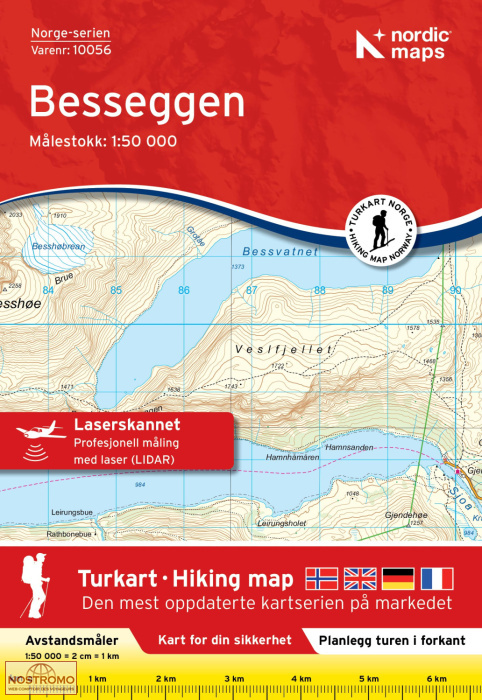 10056 BESSEGGEN | carte topographique Nordic Maps