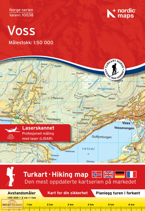 10038 VOSS | carte topographique Nordic Maps