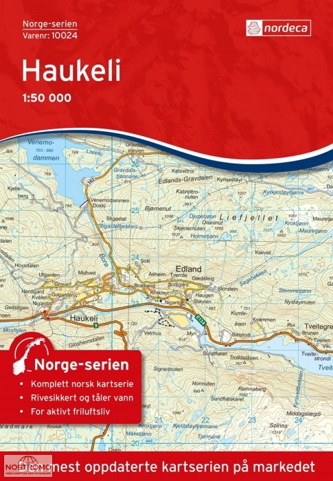 10024 HAUKELI | carte topographique Nordeca