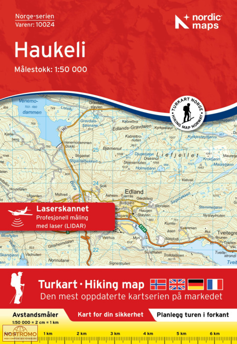 10024 HAUKELI | carte topographique Nordic Maps