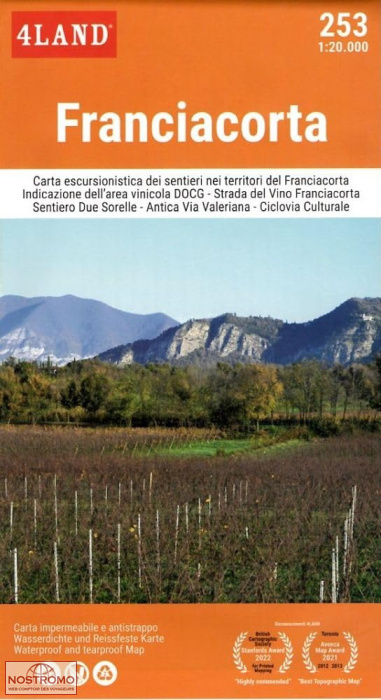 253 FRANCIACORTA | 4Land hiking map
