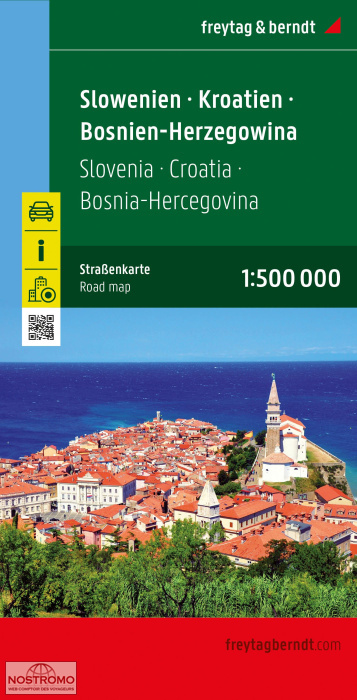 SLOVENIA - CROATIA - BOSNIA-HERZEGOVINA | Freytag & Berndt road map