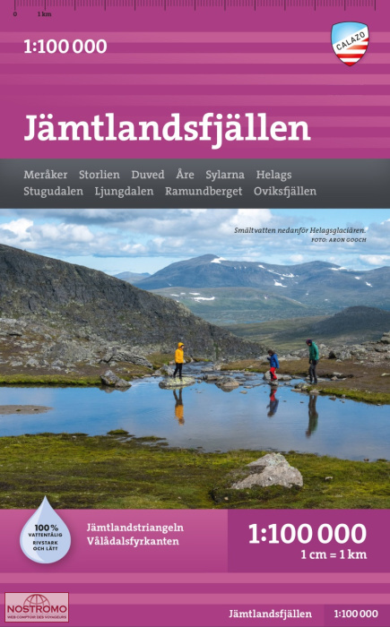JÄMTLANDSFJÄLLEN | carte de randonnée Calazo