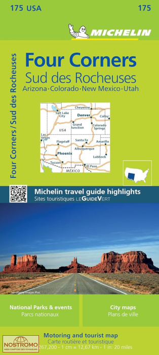 175 FOUR CORNERS | Michelin road map