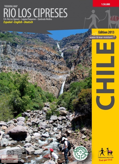 RIO LOS CIPRESES | Trekkingchile trekking map