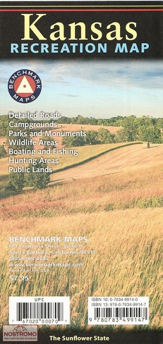 KANSAS | carte touristique Benchmark