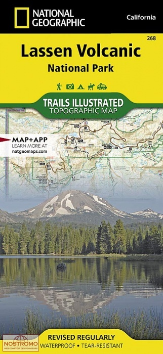 LASSEN VOLCANIC NATIONAL PARK | National Geographic hiking map