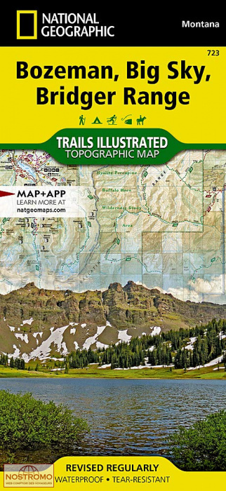 BOZEMAN, BIG SKY, BRIDGER RANGE | National Geographic hiking map