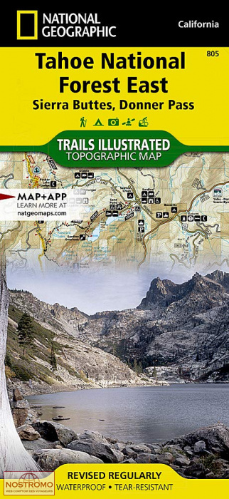 TAHOE NATIONAL FOREST EAST | National Geographic hiking map