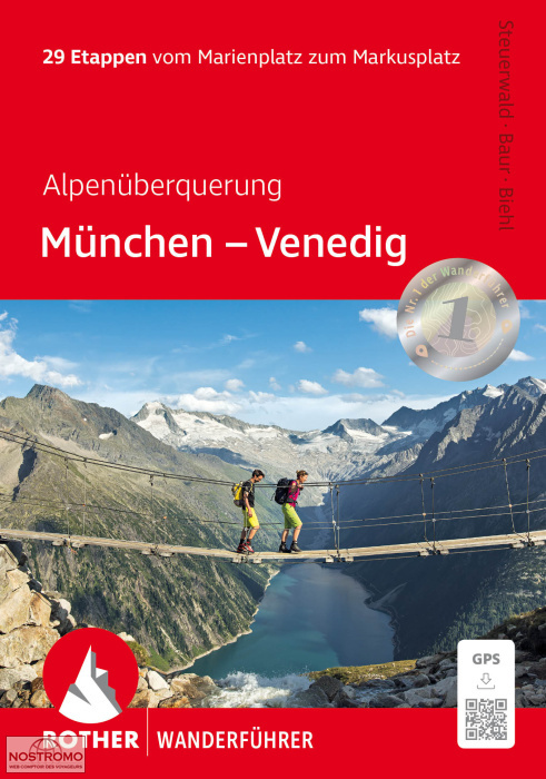 ALPENÜBERQUERUNG MÜNCHEN - VENEDIG | guide de randonnée Rother