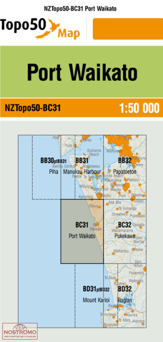 BC31 PORT WAIKATO | carte topographique LINZ