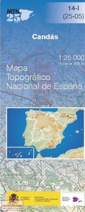 014-1 CANDÁS | carte topographique CNIG