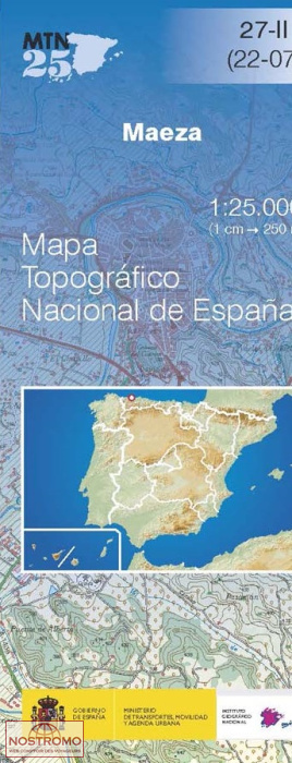 027-2 MAEZA | carte topographique CNIG