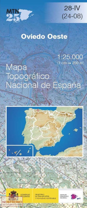 028-4 OVIEDO OESTE | CNIG topographical map