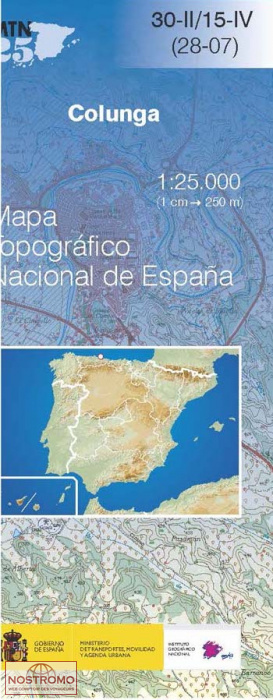 030-2/15-4 COLUNGA | carte topographique CNIG