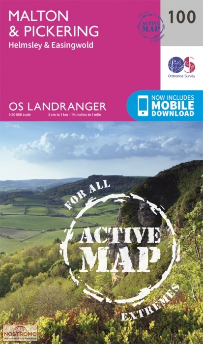 0100 MALTON & PICKERING - HELMSLEY & PICKERING | OS hiking map