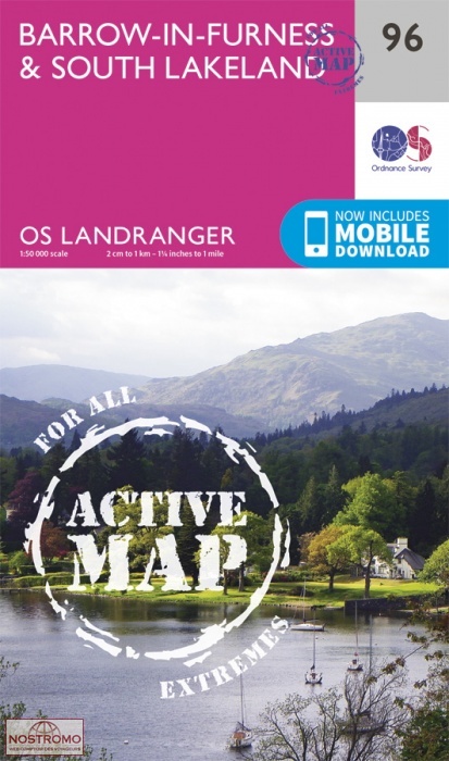 0096 BARROW IN FURNESS & SOUTH LAKELAND | OS hiking map