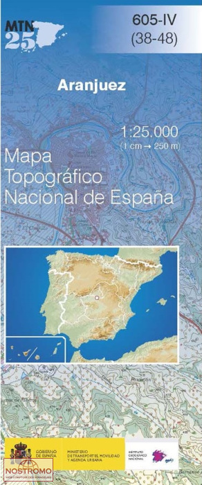 605-4 ARANJUEZ | carte topographique CNIG