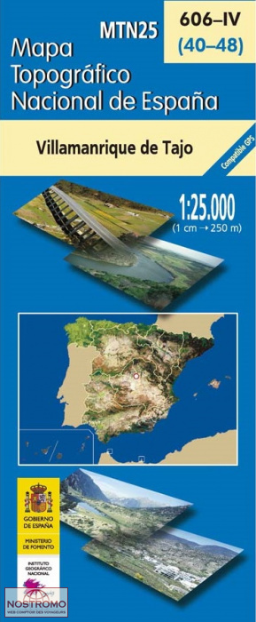 606-4 VILLAMANRIQUE DE TAJO | carte topographique CNIG