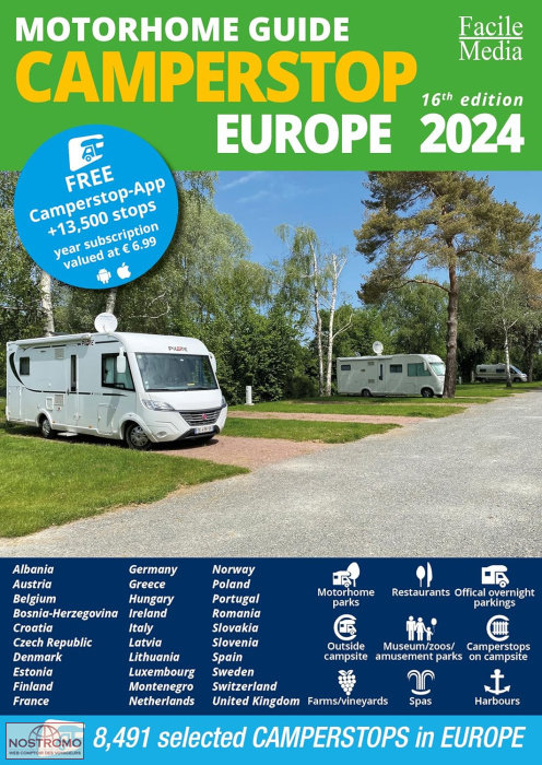 CAMPERSTOP EUROPE | guide des aires pour camping-cars Facile Media