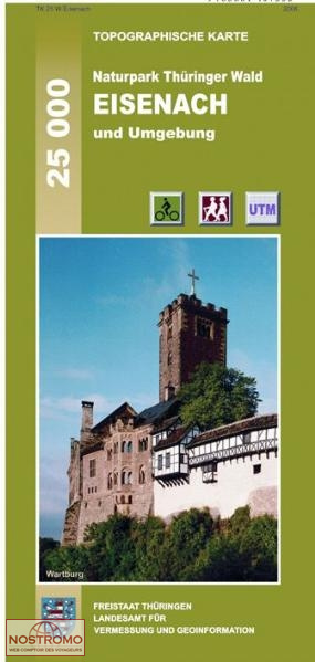 04 EISENACH UND UMGEBUNG | carte de randonnée TL