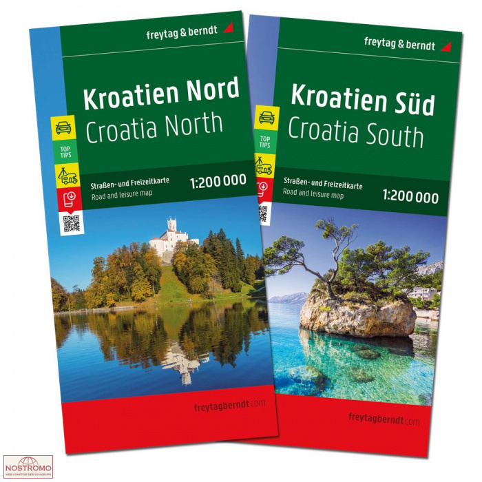 CROATIA NORTH & SOUTH | Freytag & Berndt road  maps